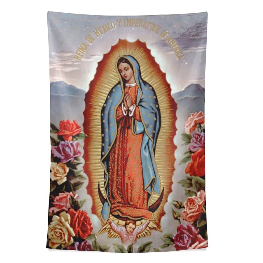 Amazon.com: Donnapink Wall Tapestry Holly Mary Blessed